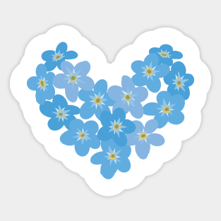 Forget Me Not Sticker